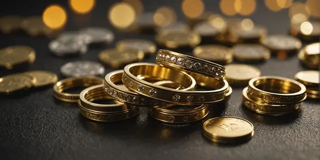 Alianças de ouro antigas